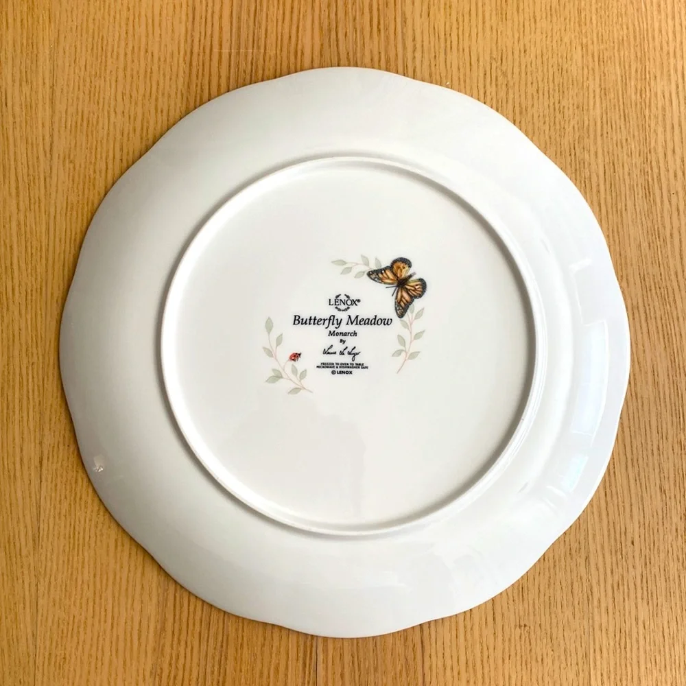 4pcs LENOX butterfly meadow dinner plate set, 11 inches